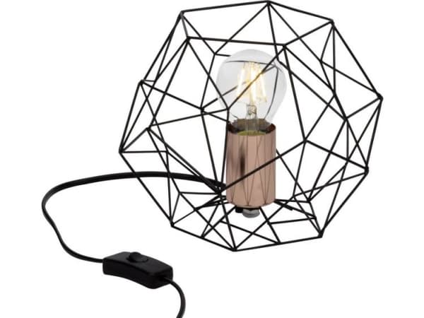 Brilliant Synergy 93593/76 Bordlampe LED (RGB) E27 60 W Sort, Kobber