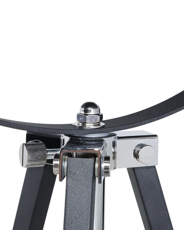 Gulvlampe Sort med Sølv Metal 165 cm Skærm Industrielt Design