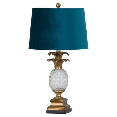 Hill Interiors Ananas Glass Table Lamp