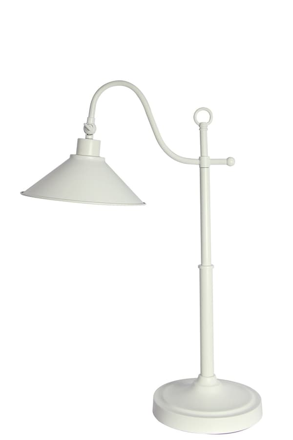 Lampe sort plade justerbar Hvid
