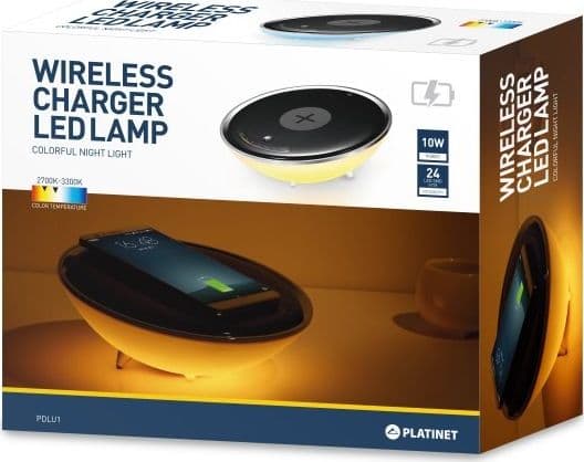 Platinet desk lamp with QI charger PDLU1 10W (43887)