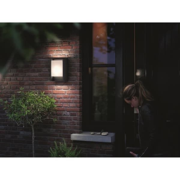 PHILIPS Vägglampa utomhus Arbor 4000K 1x6W 230V - Antracit