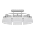Miniatyrbillede 5 af 7: vidaXL loftlampe med ellipseformede glasskærme 4 stk. E14