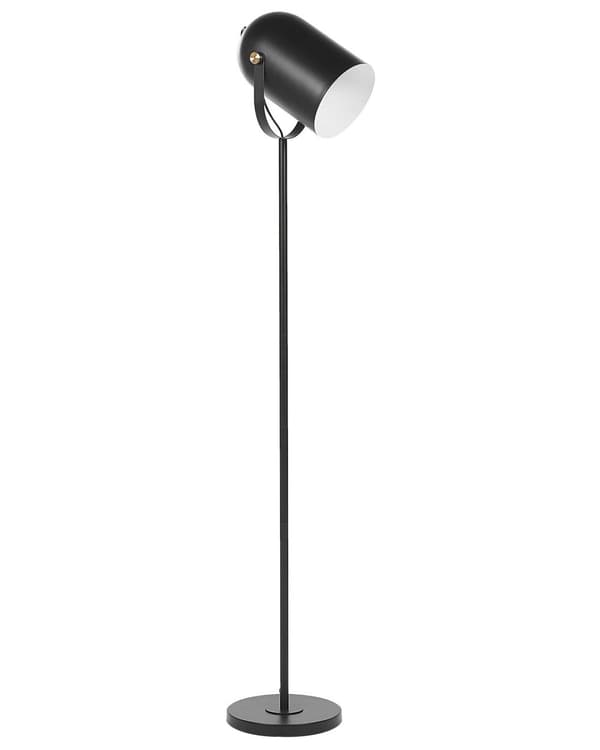 Lattiavalaisin musta 25 x 156 x 25 cm metalli PVC pyöreä säädettävä teollinen max 40W