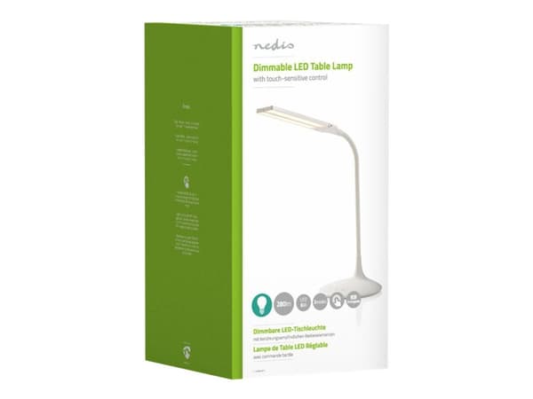 Nedis - Skrivebordslampe - LED - 6 W - kjølig hvit/varm hvit/naturlig hvit lys - hvit