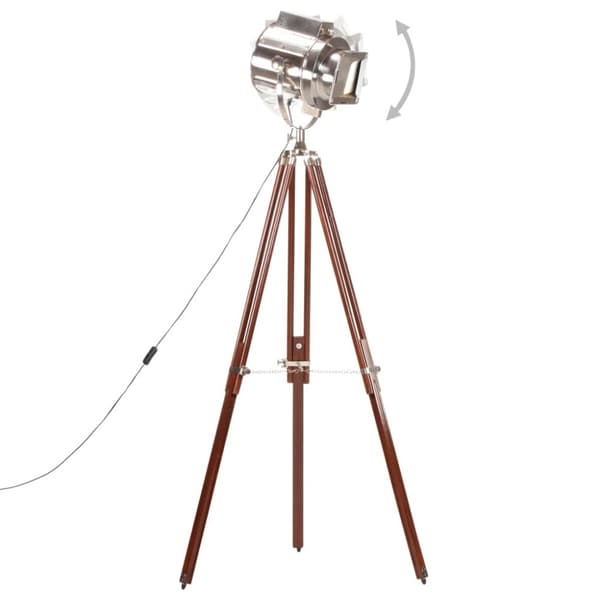vidaXL gulvlampe med trefod 180 cm massivt mangotræ