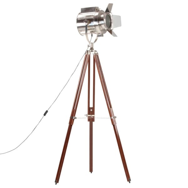 vidaXL Gulvlampe med stativ heltre mango 180 cm