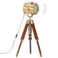 Miniatyrbilde 3 av 11: vidaXL Gulvlampe med stativ heltre mango 69 cm