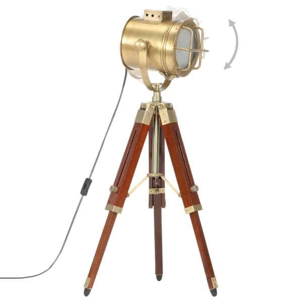 vidaXL Gulvlampe med stativ heltre mango 69 cm