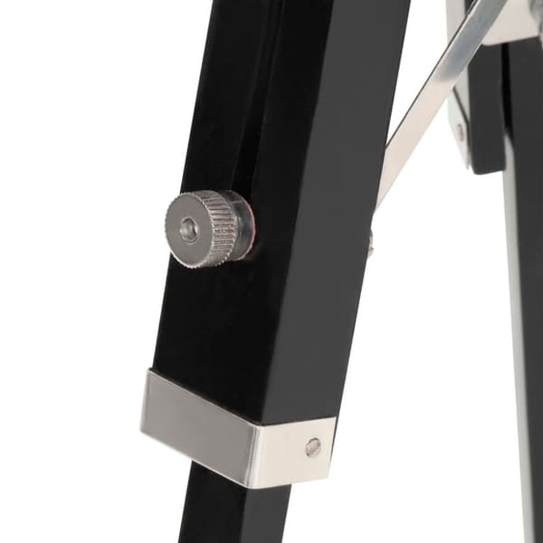 vidaXL Golvlampa svart massivt mangoträ 69 cm