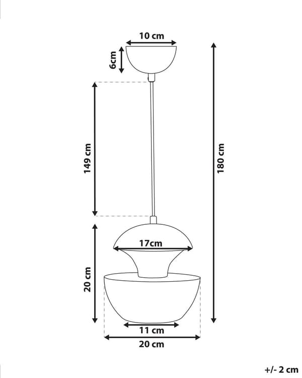 Pendel Lampe Sølv Metal Hvid 180 x 20 cm Rund Kugleformet Moderne Hængende Køkkenbelysning over Spisebord Stue Sofabord Design Tilbehør
