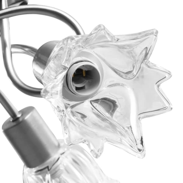 vidaXL loftlampe transparente glasskærme til 3 E14-pærer tulipanform