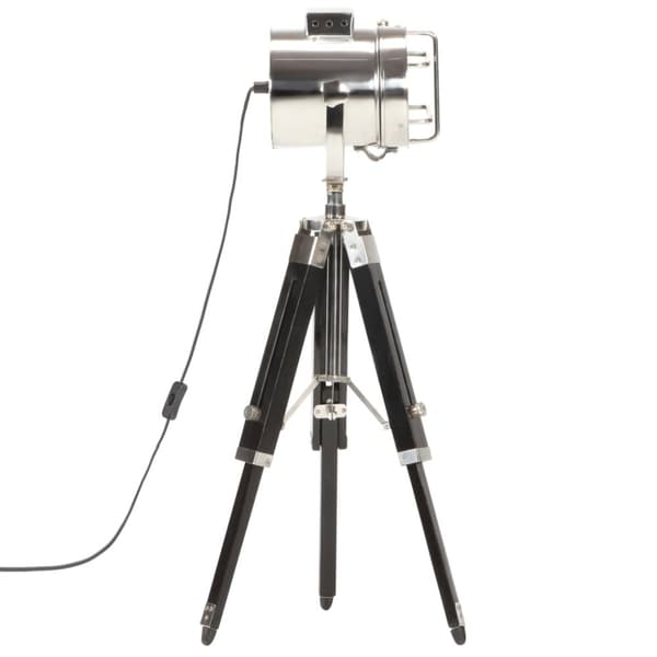 vidaXL gulvlampe med trefod 69 cm massivt mangotræ sort
