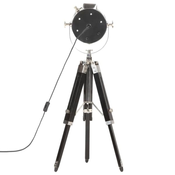 vidaXL gulvlampe med trefod 69 cm massivt mangotræ sort