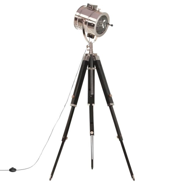 vidaXL gulvlampe med trefod 165 cm massivt mangotræ