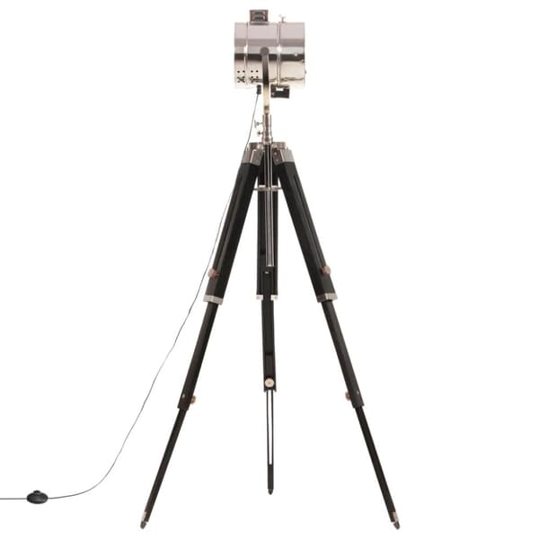 vidaXL gulvlampe med trefod 165 cm massivt mangotræ