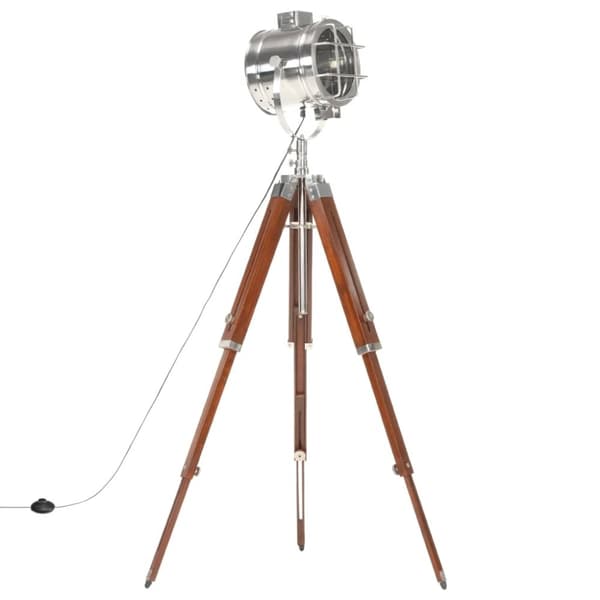vidaXL gulvlampe med trefod 165 cm massivt mangotræ