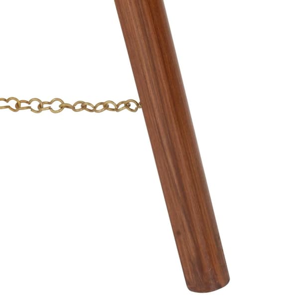 vidaXL gulvlampe med trefod 97 cm massivt mangotræ