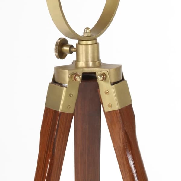 vidaXL gulvlampe med trefod 97 cm massivt mangotræ