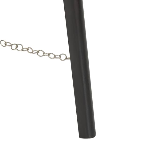vidaXL gulvlampe med trefod 97 cm massivt mangotræ sort