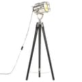 Miniatyrbillede 1 af 11: vidaXL gulvlampe med trefod 97 cm massivt mangotræ sort