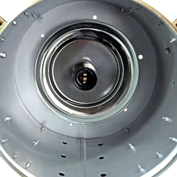 vidaXL Golvlampa massivt mangoträ 193 cm