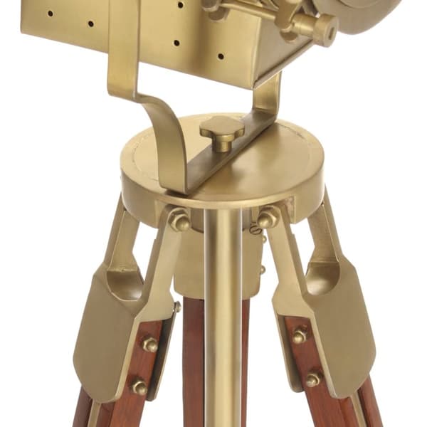 vidaXL Golvlampa massivt mangoträ 193 cm