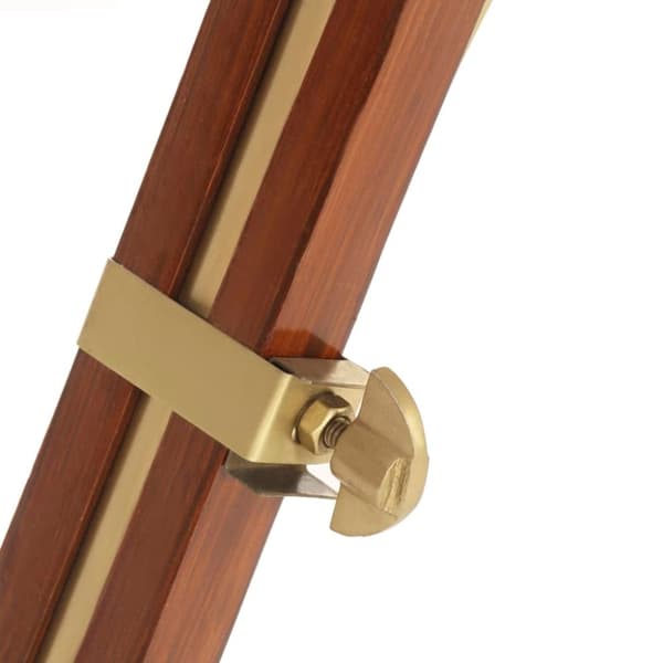vidaXL Golvlampa massivt mangoträ 193 cm