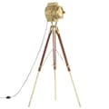 Miniatyrbillede 1 af 11: vidaXL gulvlampe med trefod 193 cm massivt mangotræ