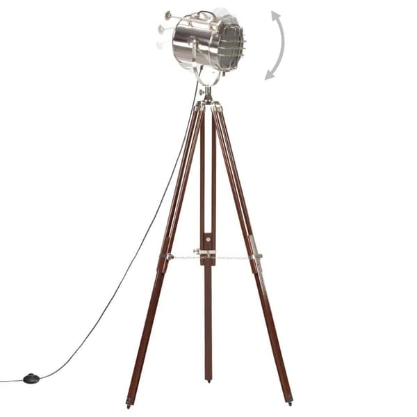 vidaXL gulvlampe med trefod 180 cm massivt mangotræ