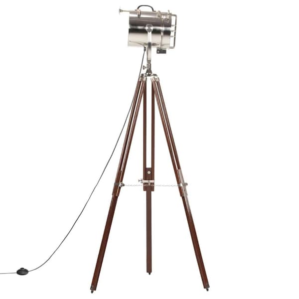 vidaXL gulvlampe med trefod 180 cm massivt mangotræ