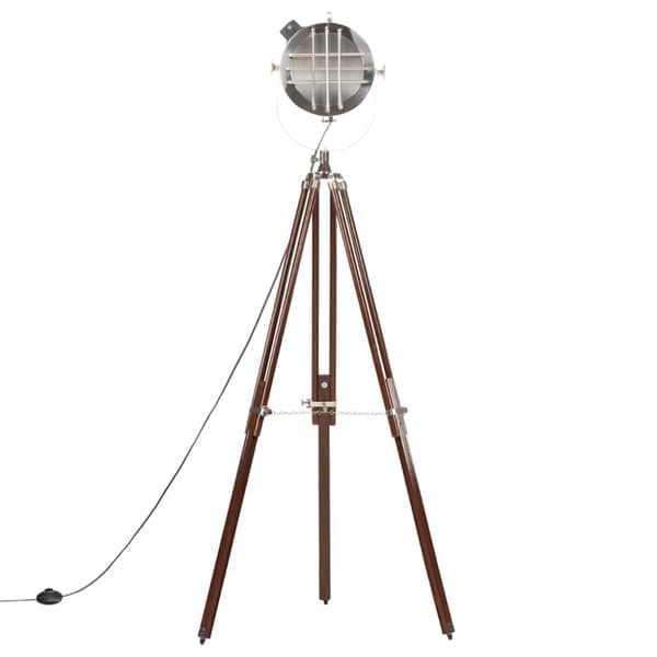vidaXL gulvlampe med trefod 180 cm massivt mangotræ