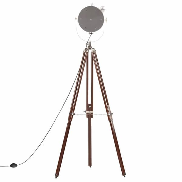 vidaXL gulvlampe med trefod 180 cm massivt mangotræ