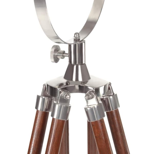vidaXL gulvlampe med trefod 180 cm massivt mangotræ