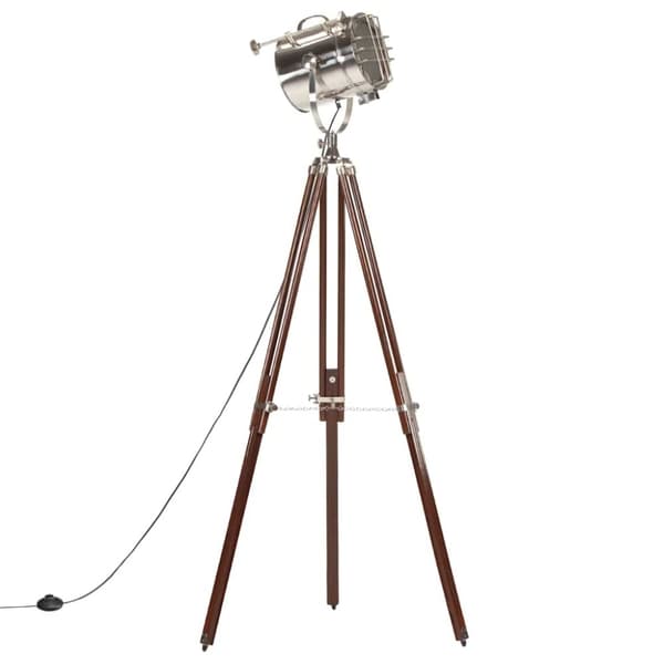 vidaXL gulvlampe med trefod 180 cm massivt mangotræ