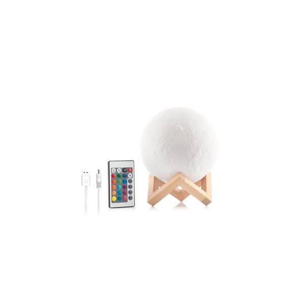 3D LED Månelampe - 15 cm
