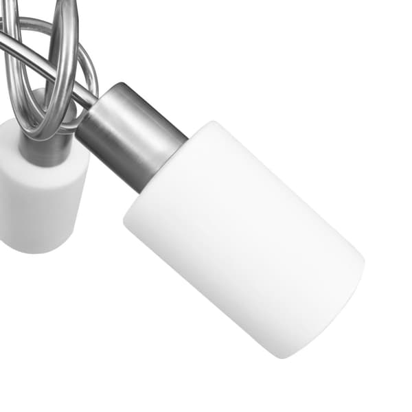 vidaXL loftlampe med keramiske lampeskærme til 3 E14-pærer hvid