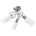 Miniatyrbillede 2 af 10: vidaXL loftlampe med keramiske lampeskærme til 3 E14-pærer hvid