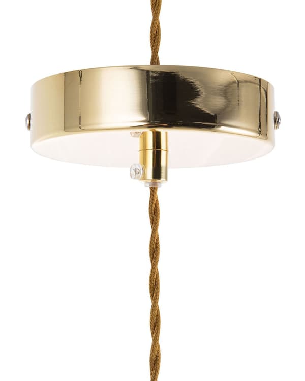 Sæt med 2 pendellamper Glas Guld Minimalistisk Industripære