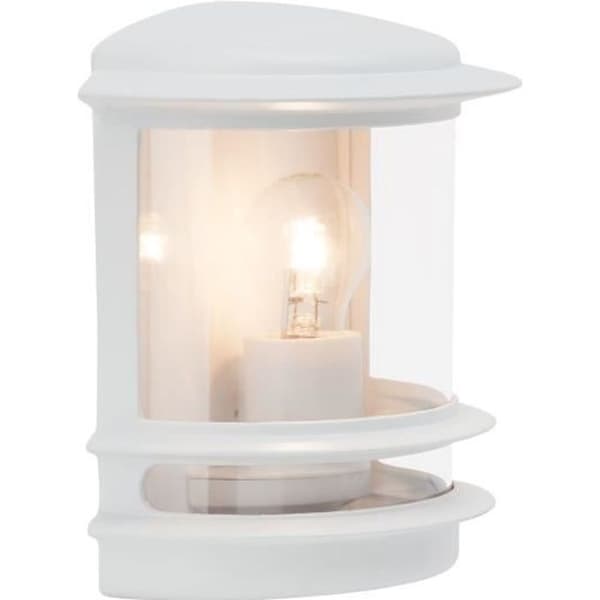 HOLLYWOOD-Vägglampa utomhus H25cm Lysande vit