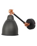 Miniatyrbillede 5 af 9: Væglamper Grafitgrå Metal Sæt Små Lampeskærme Justerbar Svingarm Moderne Læselamper til Stuen Retro Design Lampetter til Pigeværelse