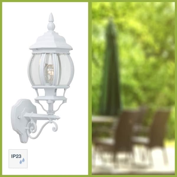 BRILLIANT Vägglampa utomhus ISTRIA - E27 - 1x60W - Vit färg