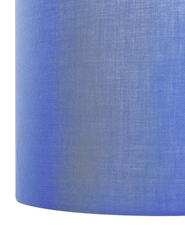 Pendel Lampe Blå Polstret ø 45 x 157 cm Dekorativ Hængelampe med Cylinder Lampeskærm Moderne Spisebordslampe til Køkken Design Retro