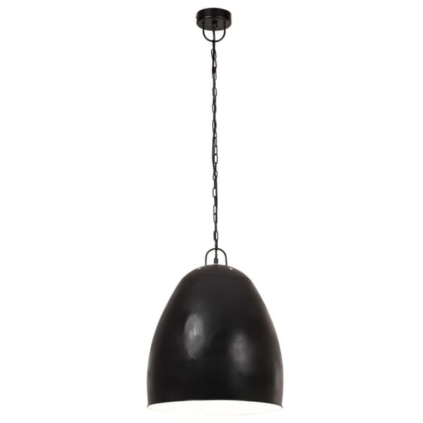 vidaXL industriel hængelampe 25 W rund 42 cm E27 mat sort
