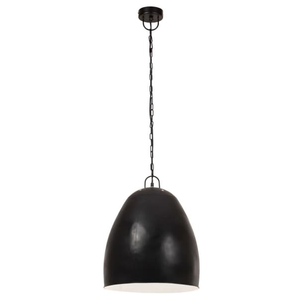 vidaXL industriel hængelampe 25 W rund 42 cm E27 mat sort