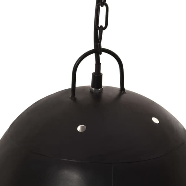 vidaXL industriel hængelampe 25 W rund 42 cm E27 mat sort