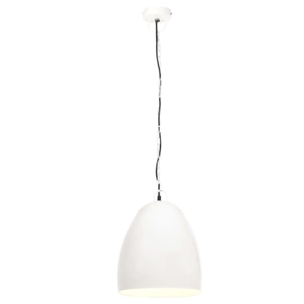 vidaXL Industriell hengelampe 25 W hvit rund 42 cm E27