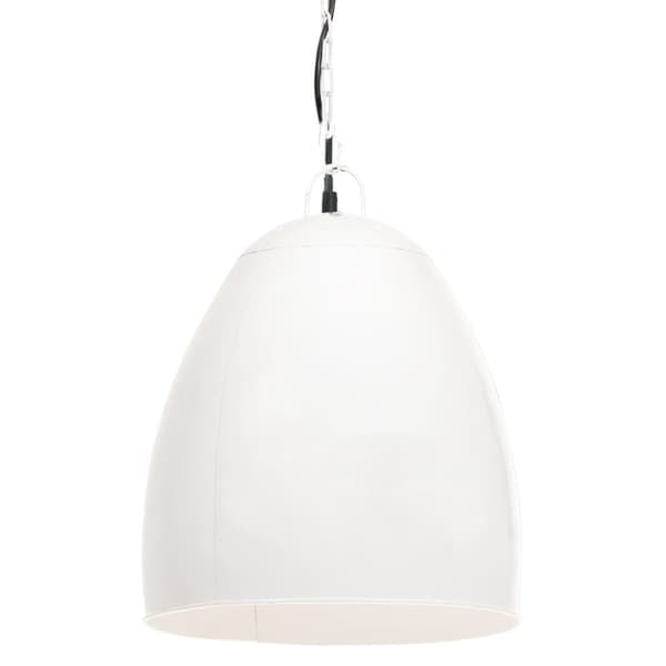 vidaXL Industriell hengelampe 25 W hvit rund 42 cm E27