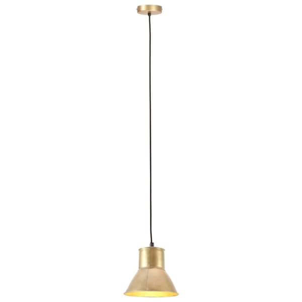 vidaXL hængelampe 25 W rund 17 cm E27 messingfarvet