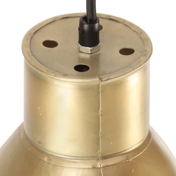 vidaXL hængelampe 25 W rund 17 cm E27 messingfarvet